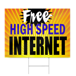 Free High Speed Internet Sign