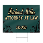 Green Attorney at Law Sign