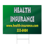 Green Health Insurance Sign