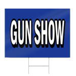 Gun Show Block Lettering Sign