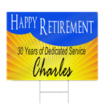 Happy Retirement Sign