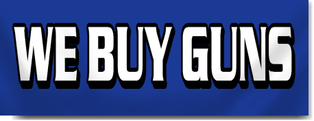 We Buy Guns Block Letter Banner
