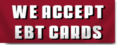 We Accept EBT Cards Lettering Banner