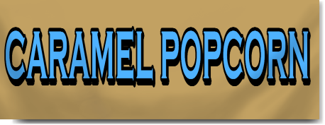 Caramel Popcorn Lettering Banner