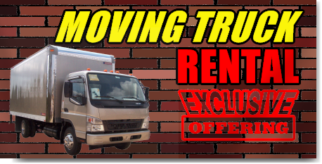 Moving Truck Rental Banner
