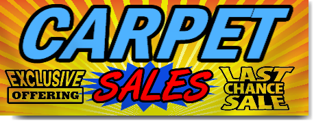 Carpet Sales Last Chance Banner