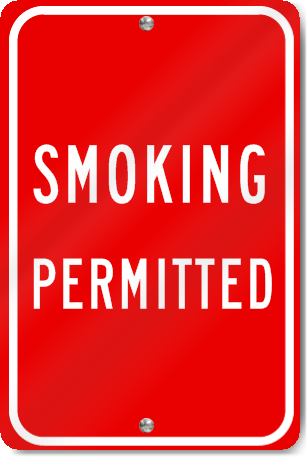 Smoking Permitted Sign
