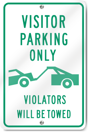 Visitor Parking Only (Graphic) Sign