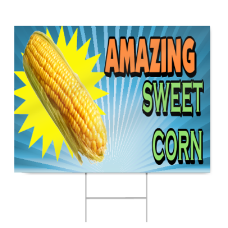 Amazing Sweet Corn Sign