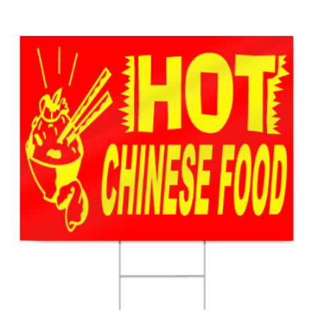 Asian Food Sign