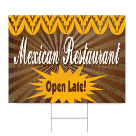 Authentic Mexican Restaurants Sign