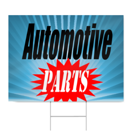 Automotive Parts Sign