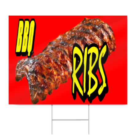 BBQ Ribs Sign