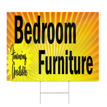 Bedroom Furniture Sign