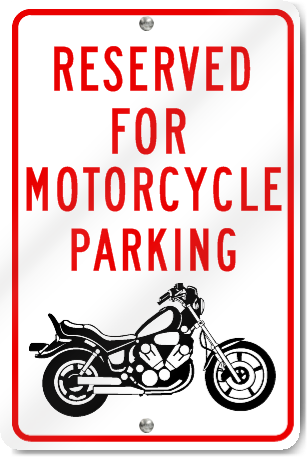 Reserved Motorcycle Parking (Graphic)