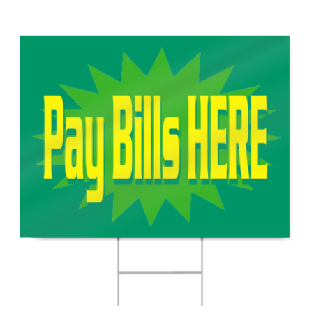 Bill Pay Sign
