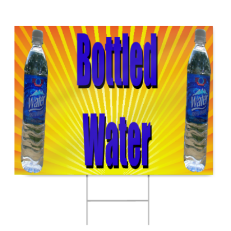 Bottled Water Sign