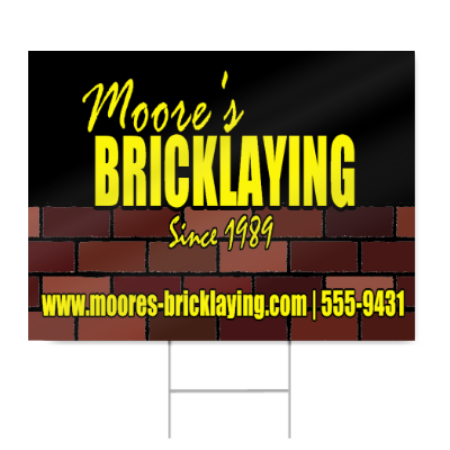 Bricklaying Sign