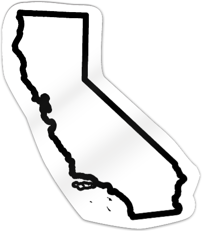California Shaped Magnet