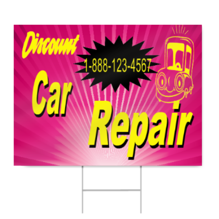 Car Repair Sign