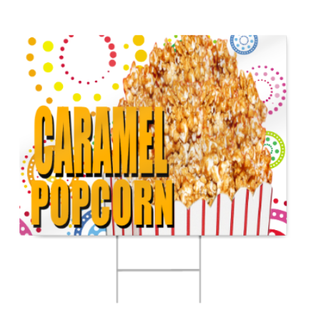 Caramel Popcorn Sign