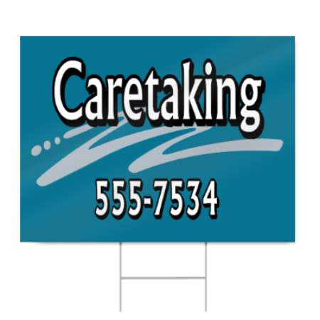 Caretaking Sign