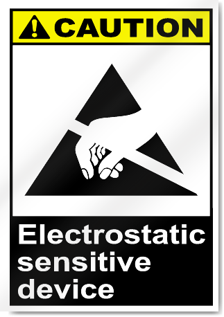 Electrostatic Sensitive Device Caution Signs