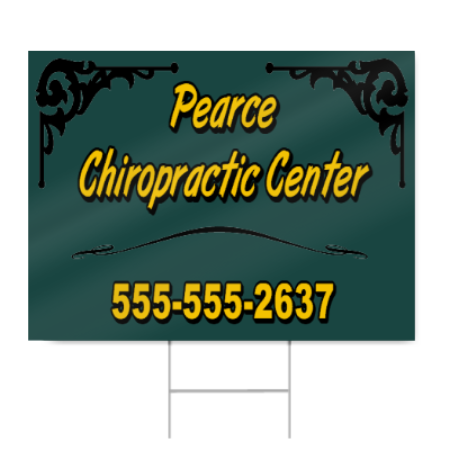 Chiropractic Center Sign