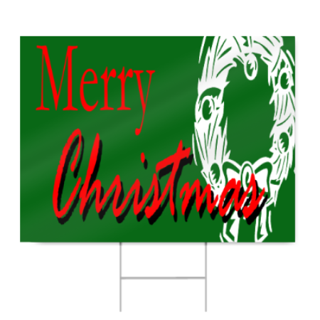 Christmas Sign with clip art