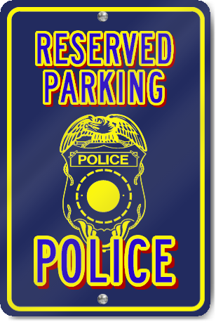 Police Novelty Sign