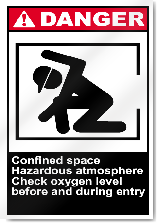 Confined Space Hazardous Atmosphere Danger Signs