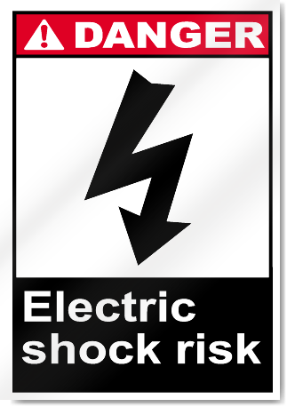 Electric Shock Risk Danger Signs