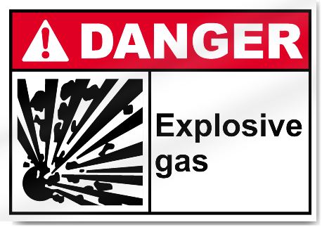Explosive Gas Danger Signs