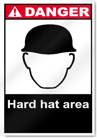 Hard Hat Area Danger Signs