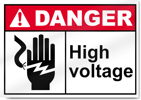 High Voltage Danger Signs