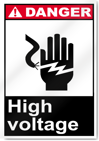 High Voltage Danger Signs