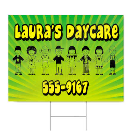 Daycare Service Sign