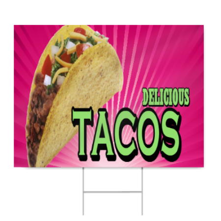 Delicious Tacos Sign