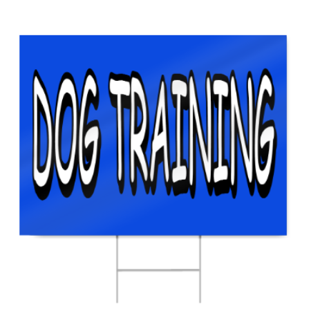 Dog Training Sign