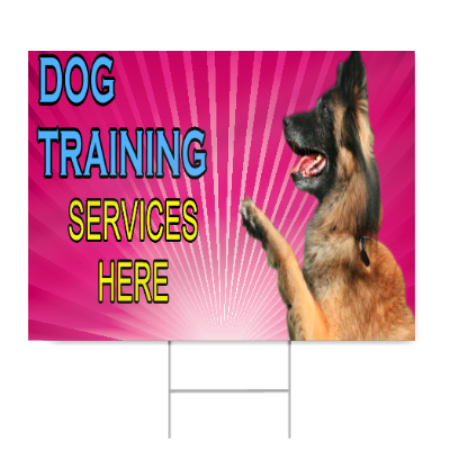 Dog Training Services Sign