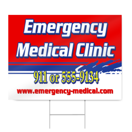 Emergency Medical Clinic Sign