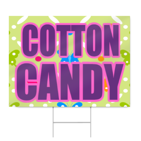 Fair Cotton Candy Sign
