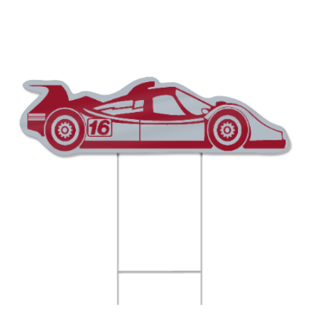 Fast Car Shaped Sign