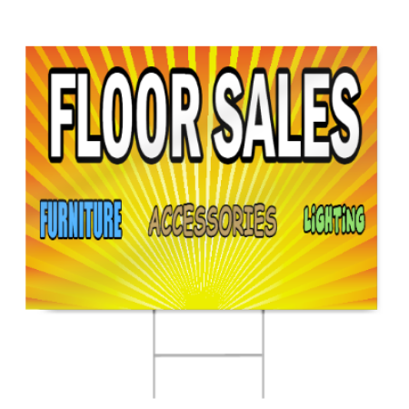 Floor Sales Sign