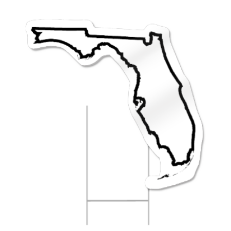 Florida Shaped Sign