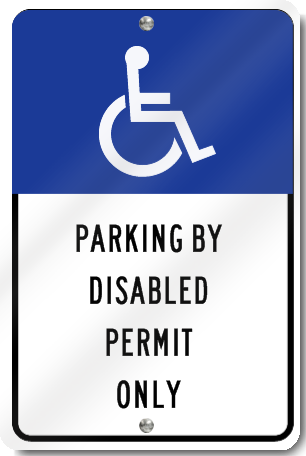 Florida Handicapped Reserve Parking Sign