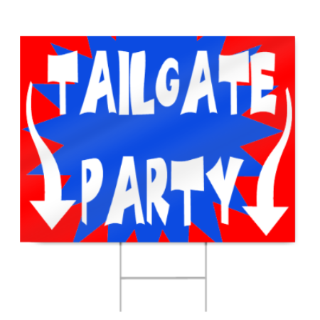 Football Tailgate Party Sign