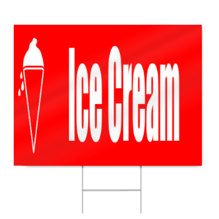 Free Ice Cream Sign