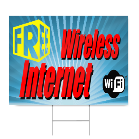 Free Wireless Internet Sign