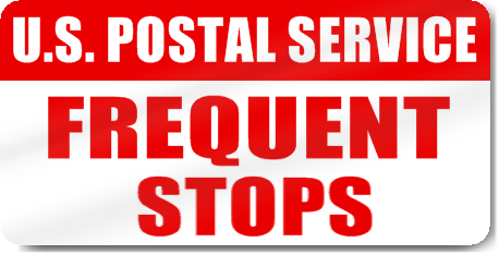 U.S. Postal Service Frequent Stops Magnet